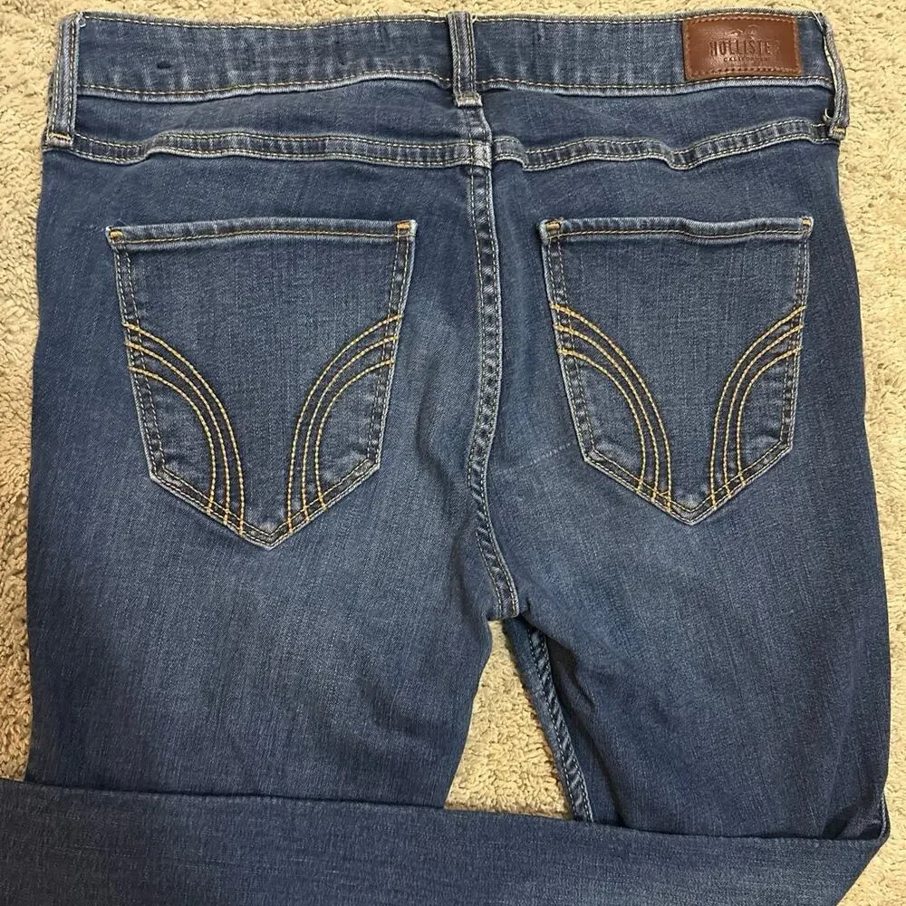 Hollister Mid Rise Super Skinny Jeans, dark wash, Women’s size 29 - Picture 5 of 5